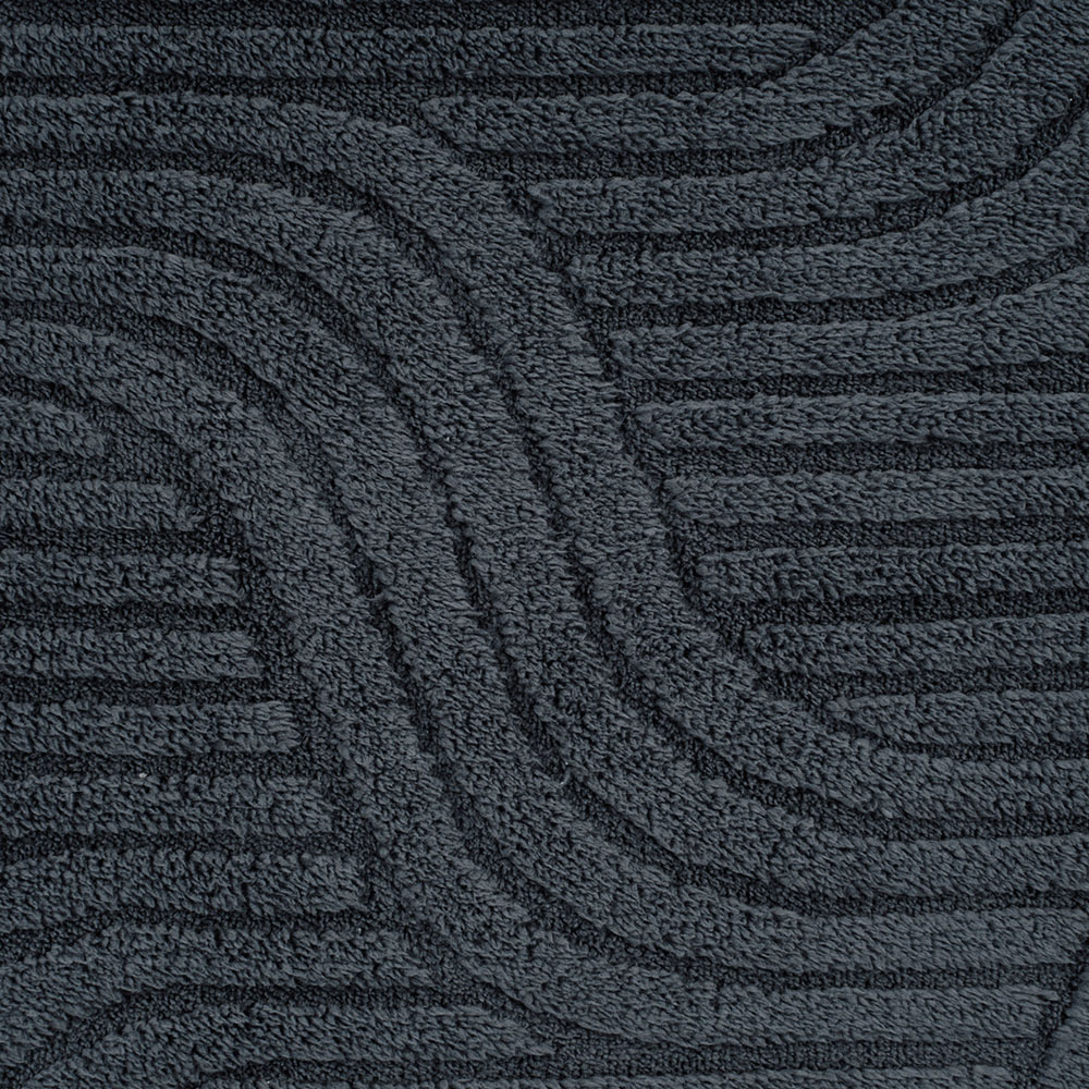 Living and Home Dark Grey Minimalist Wavy Geometric Non-Slip Sofa Mat 160 x 90cm Image 4