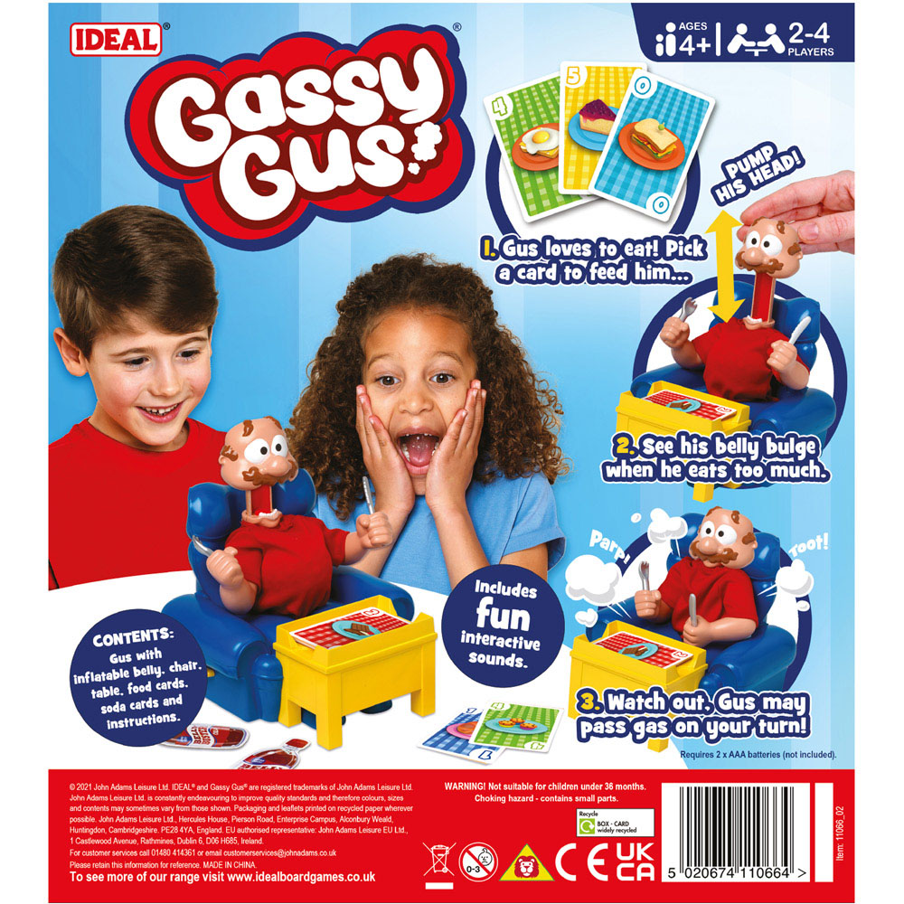 Ideal Gassy Gus Card Game Wilko