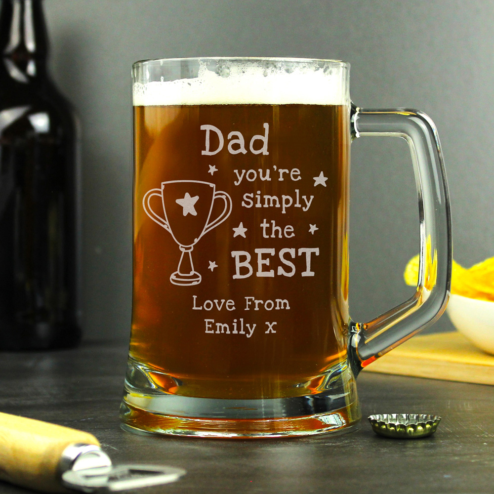 Personalised Memento Company Personalised Simply The Best Pint Tankard Image 2