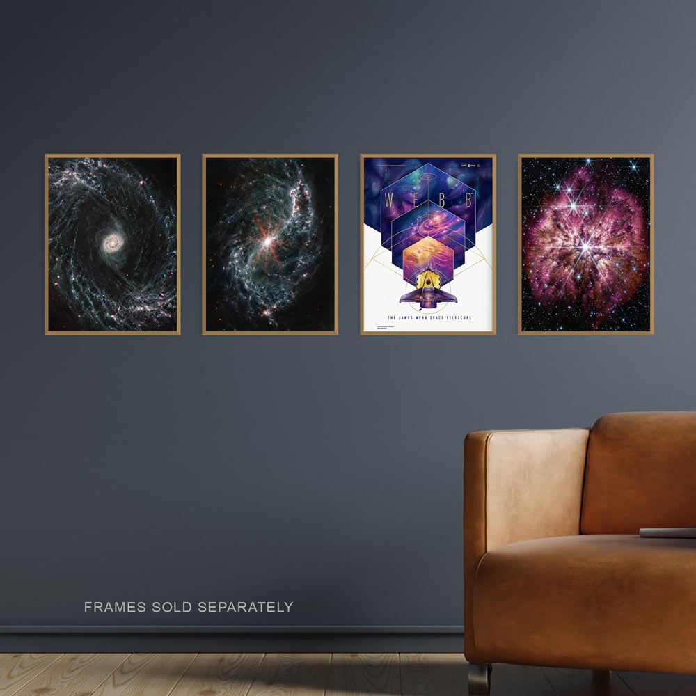 Artery8 NASA James Webb Space Telescope Supernova Wall Art Print 30 x 41cm 4 Pack Image 2