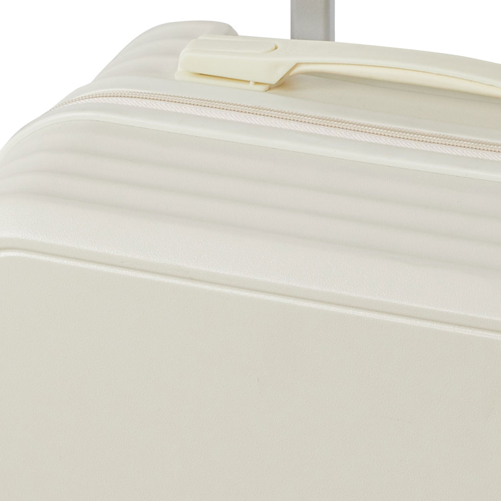 H&O Direct 21 inch White Hard Shell Luggage Suitcase Image 4