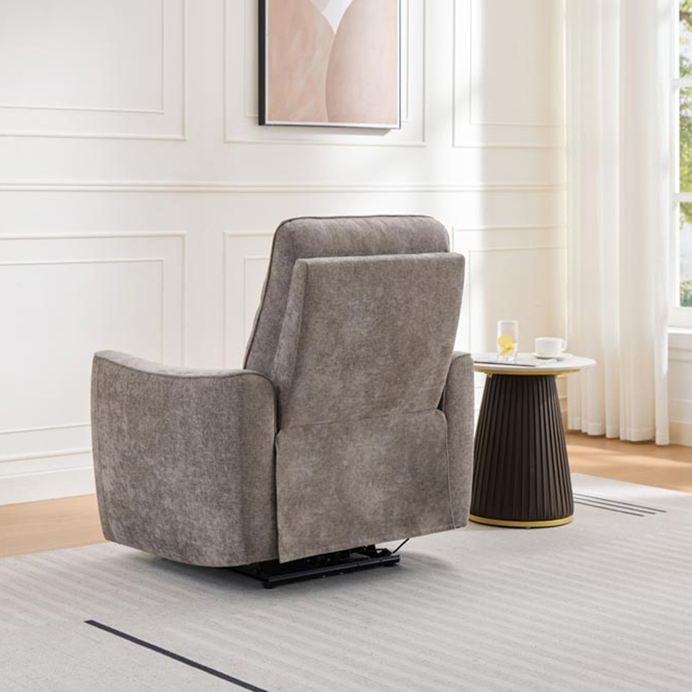 Midtown Stone Fabric Recliner Chair Image 5