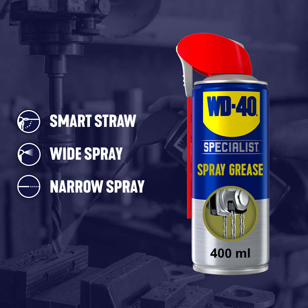 WD-40 Specialist High Performance Lubrication Grease Spray 400ml 2 Pack Image 5