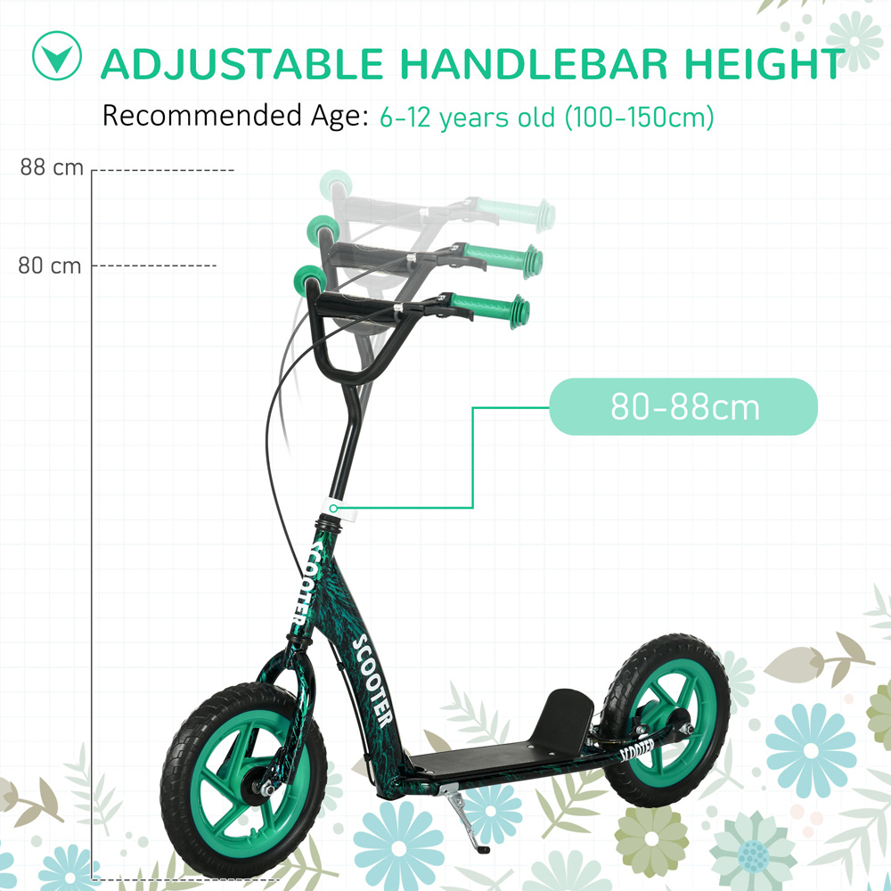 Tommy Toys AIYAPLAY Green Adjustable Handlebar Kids Kick Scooter Image 8