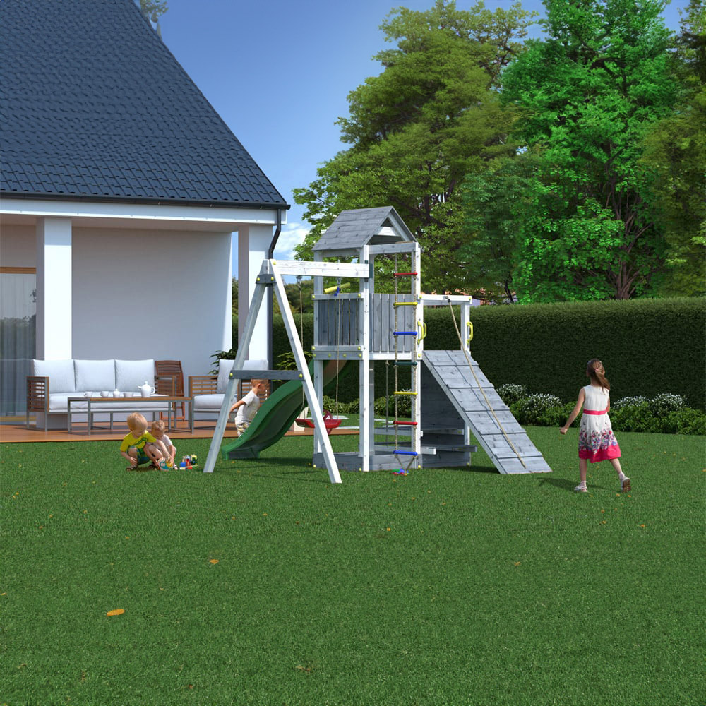 Shire Kids Grey and White Activer with Swing Image 4
