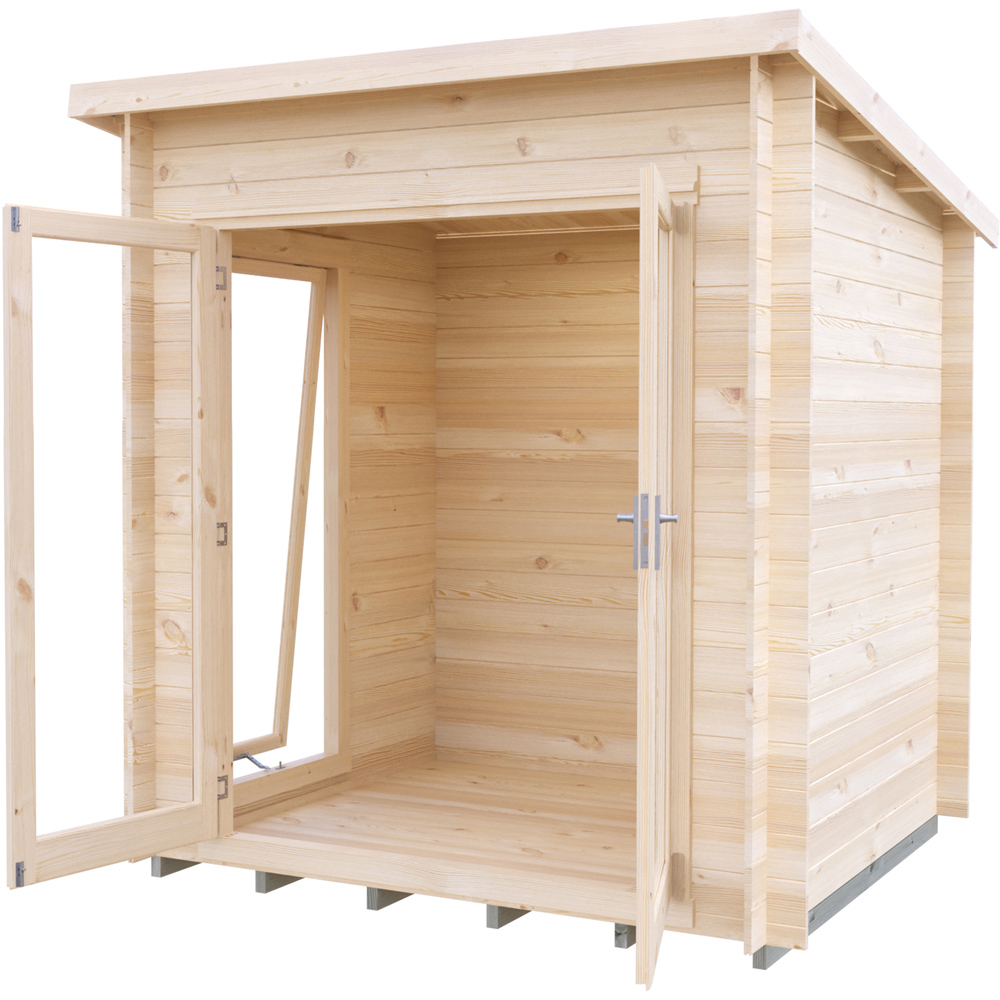 Shire Tilney 6 x 7ft Pent Garden Log Cabin Image 3