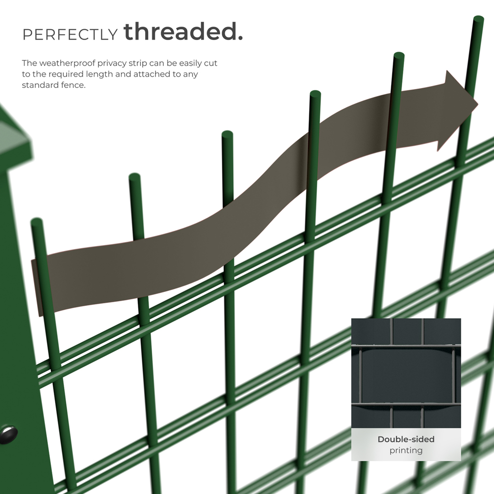 tectake Anthracite Privacy Film Double-Sided Print 7000cm Image 3