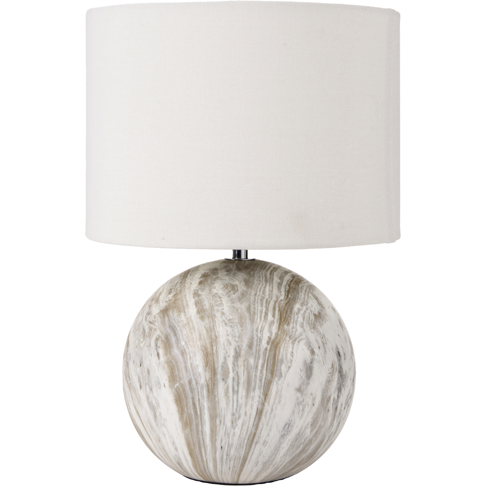 Pacific Lifestyle Viejo Grey Stone Effect Ceramic Table Lamp Image 1