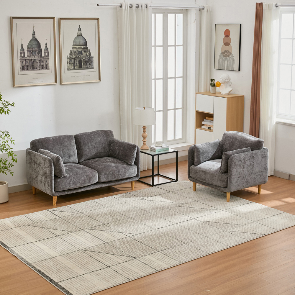 Furniture One 3 Seater Luxury Mid Century Sofa Set Image 7