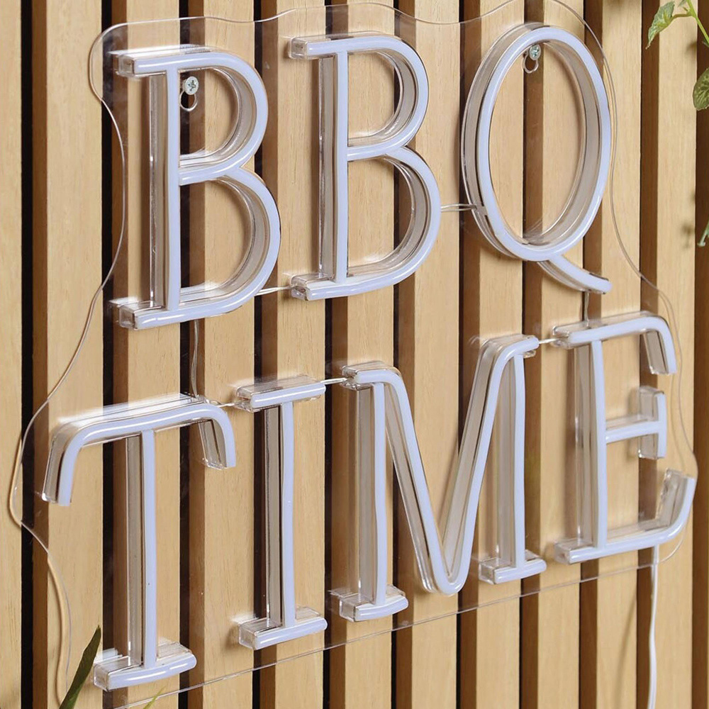 BBQ Time Outdoor Neon Sign - Red Image 2