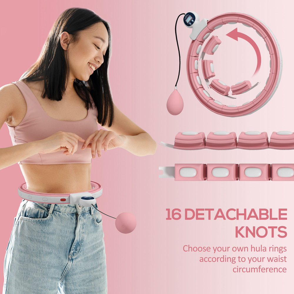 SPORTNOW Weighted Smart Massage Hula Hoop Image 5