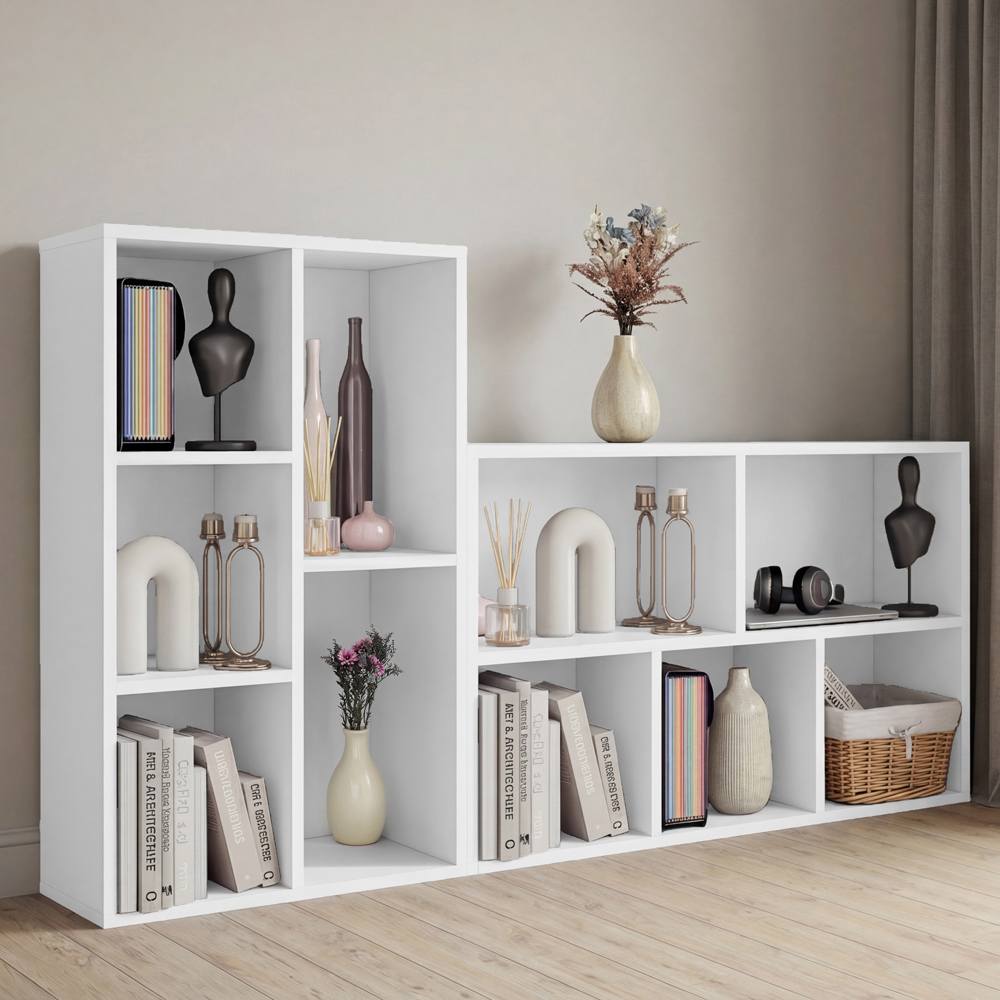 VIDA DESIGNS 5 Shelf White Cube Storage Unit Image 4