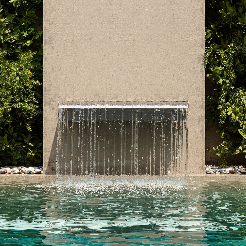 Living and Home Stainless Steel Wall Mounted Outdoor Waterfall Feature 60 x 20cm Image 5