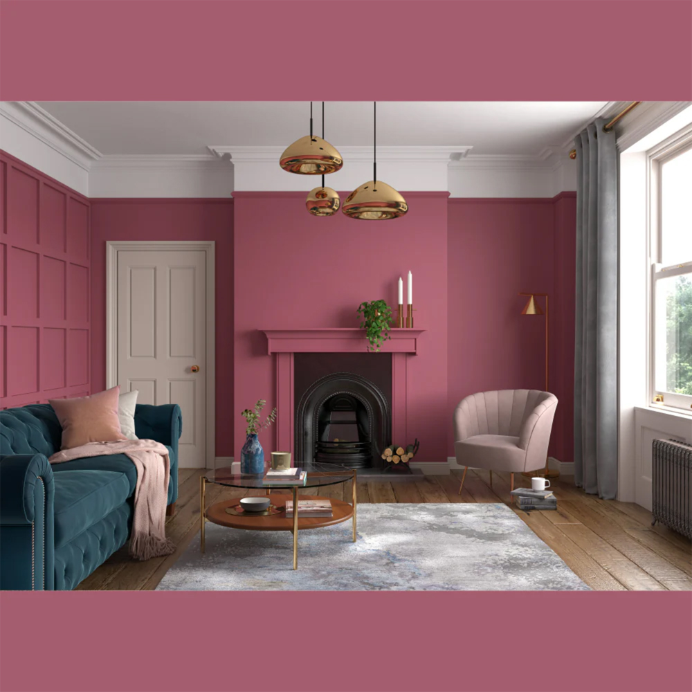 Dulux Heritage Walls and Ceilings Fitzrovia Red Velvet Matt Emulsion Paint 2.5L Image 4