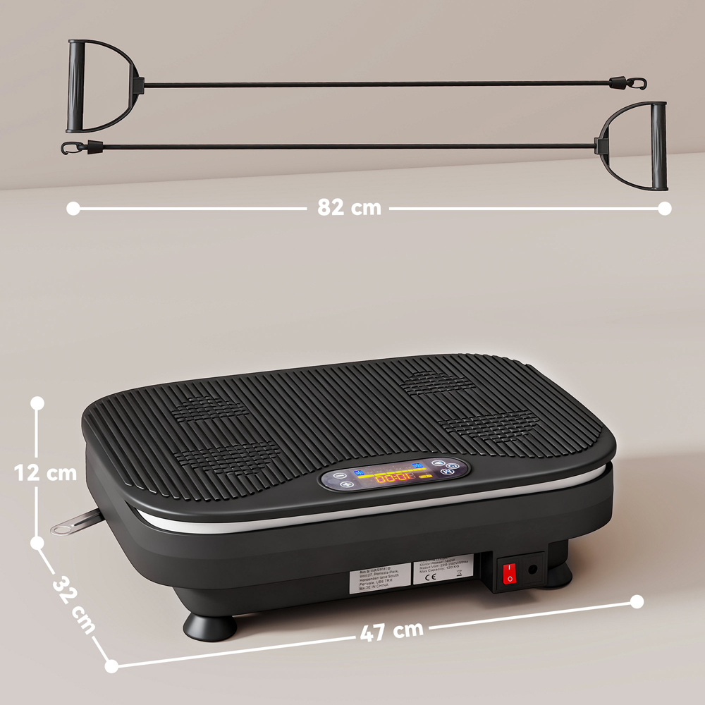 SPORTNOW Vibration Plate Exercise Machine with LEDs and Bluetooth Image 9