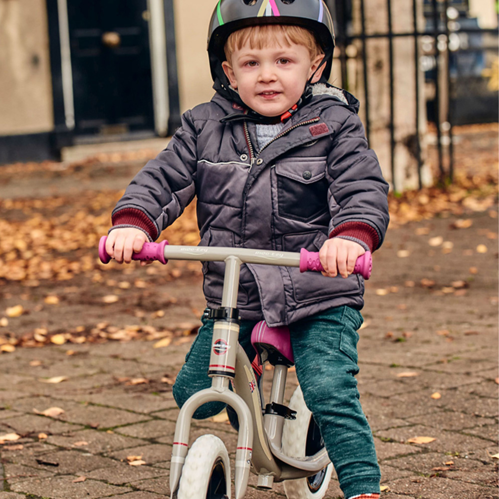 Ride-Ezy Go Pink Silver 2 Wheel Balance Bike Image 4