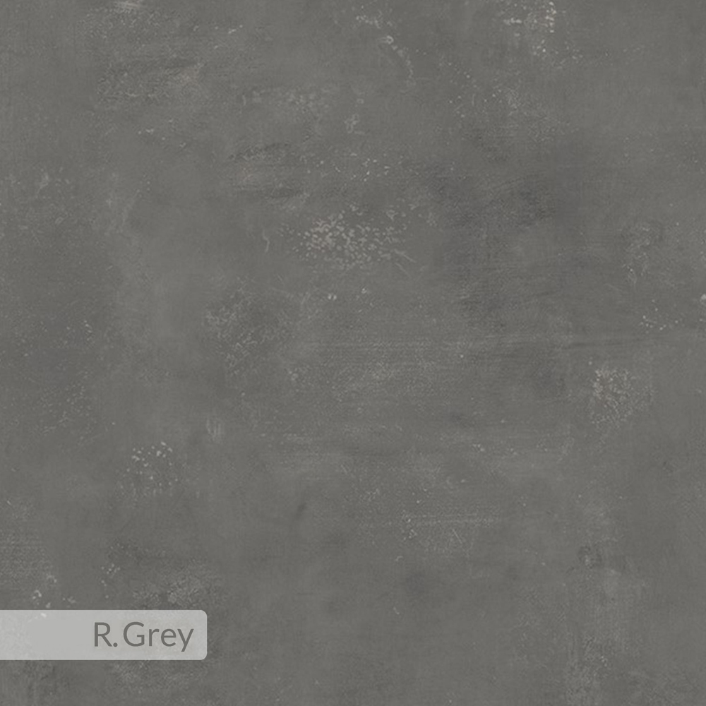 Decortie Tolmen 6 Seater Retro Grey Dining Table Image 6