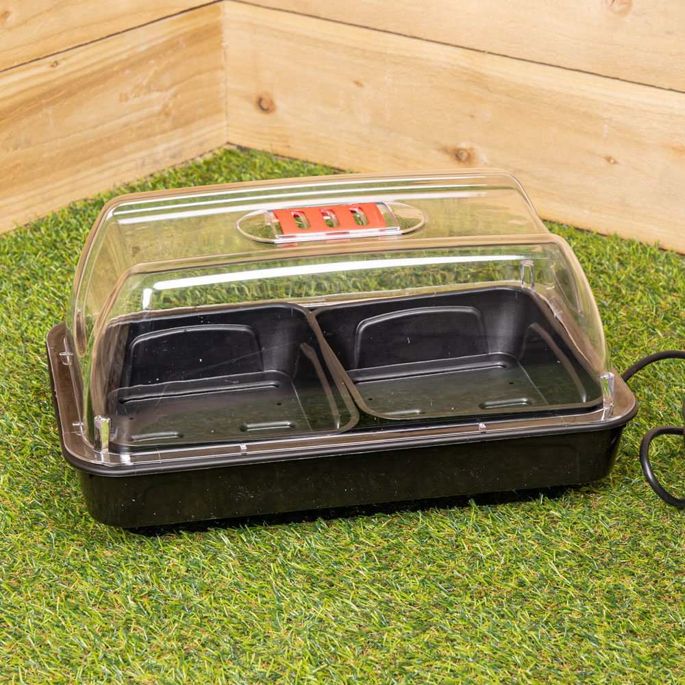 Samuel Alexander Sankey Heated Seed Starter Tray Growarm 100 Propagator Kit with Tray 2 Pack Image 4