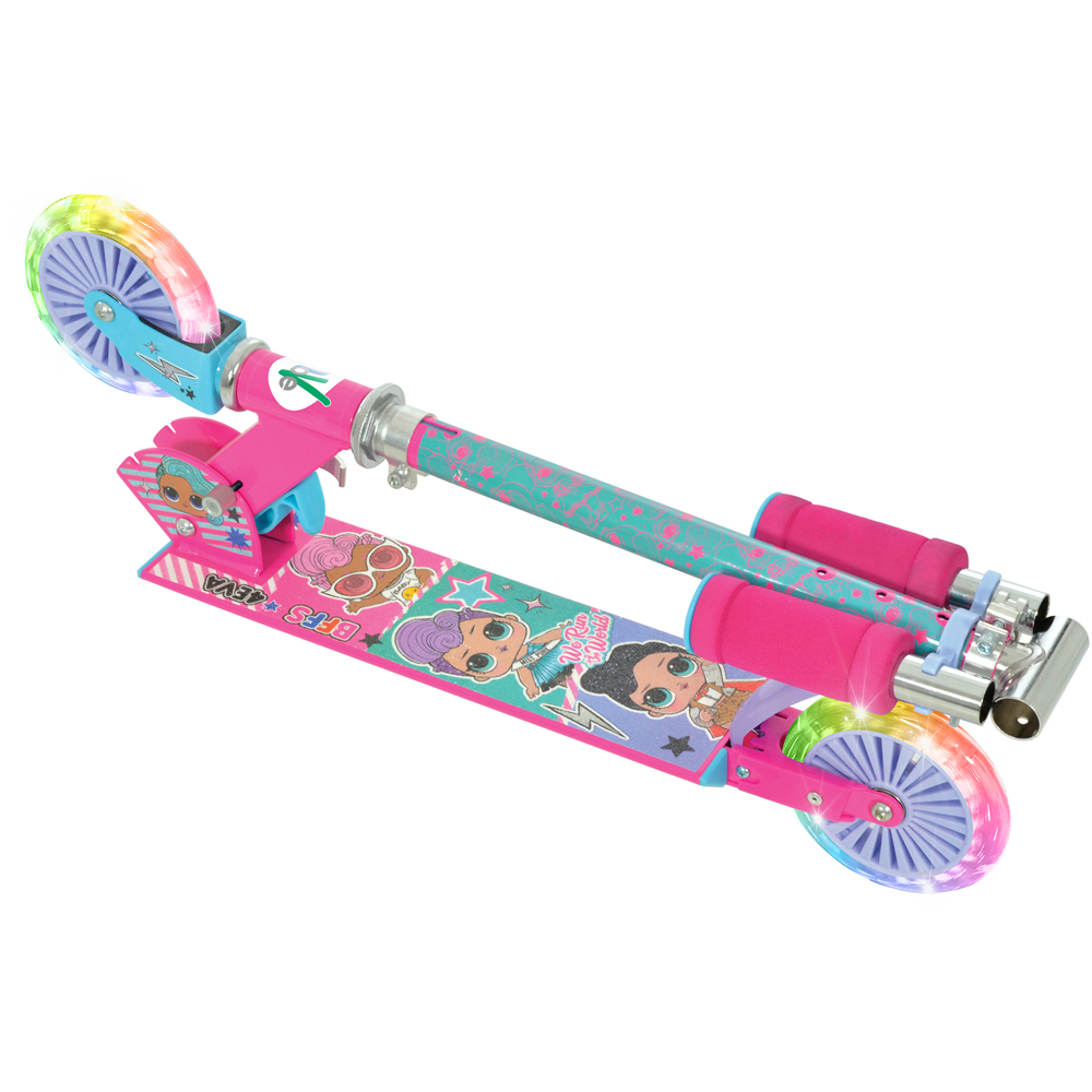 LOL Surprise Foldable Height Adjustable Kids Inline Scooter with Light Up Wheels Image 3