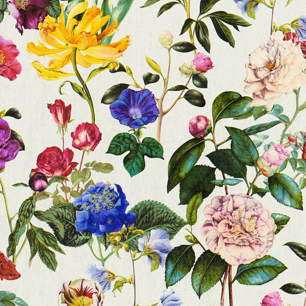 A.S Creation Floral Stems Multicolour Non-Woven Wallpaper Image 1