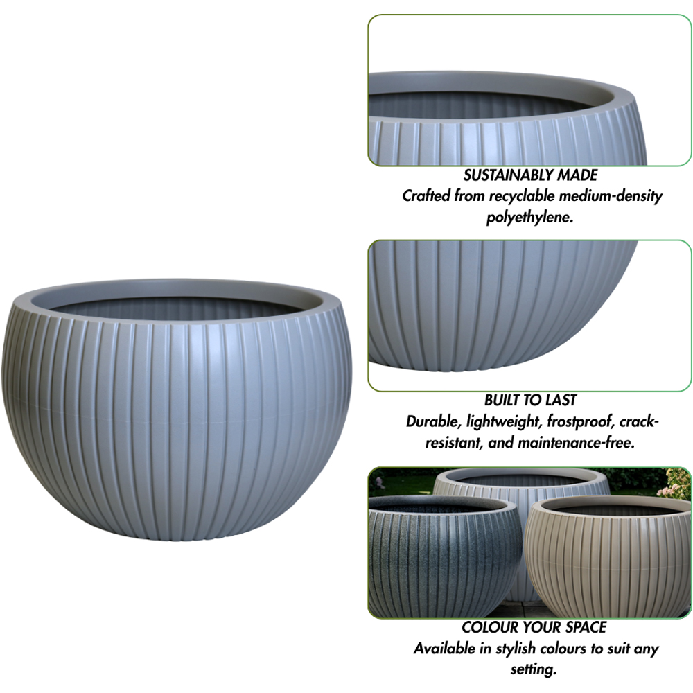 Trifibre Windsor Concrete Roto Moulded Planter 50 x 83cm Image 6