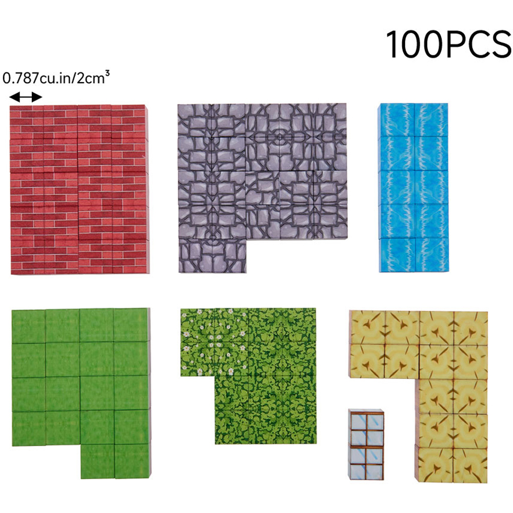 Tommy Toys 100 Piece Style A Magnetic Building Cube Set Image 4
