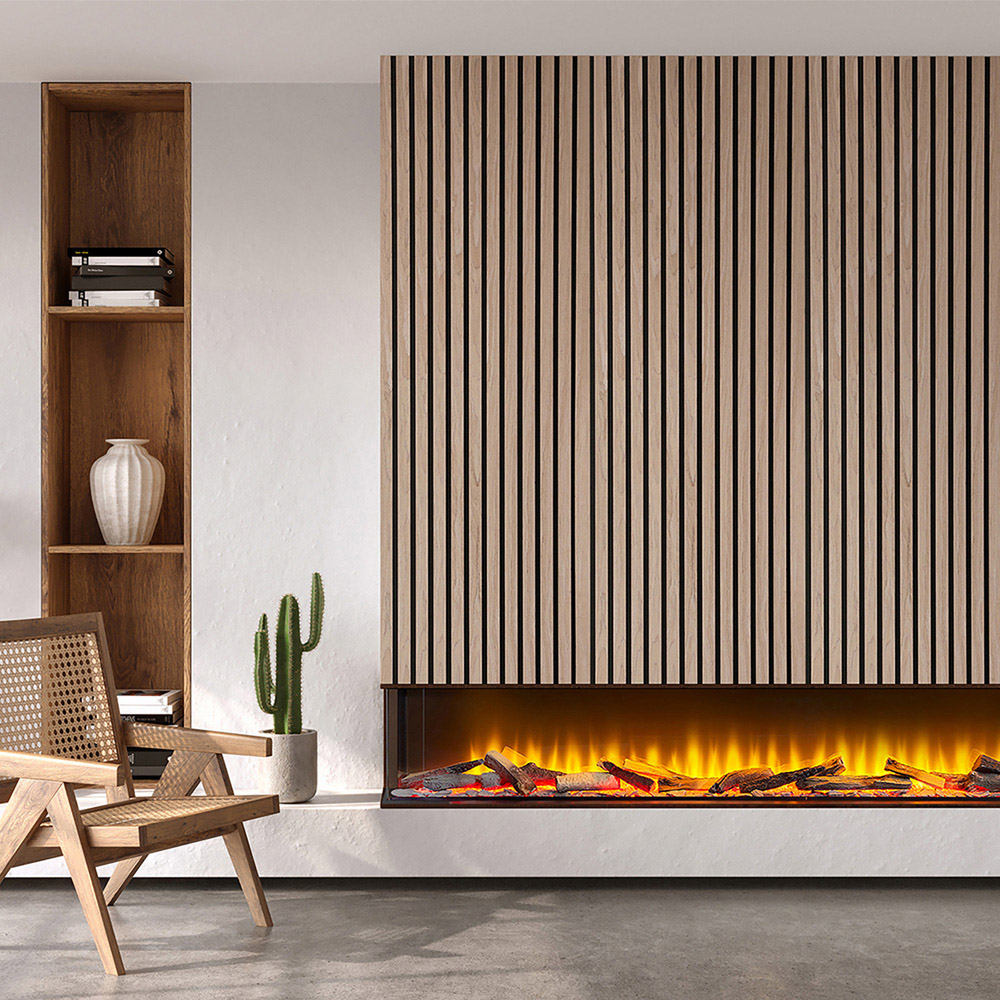 Fuse Acoustic Walnut Effect Wooden Wall Panel 2.4 x 0.6m Image 4