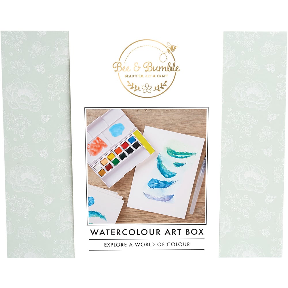 Bee & Bumble Multicoloured Watercolour Art Box Craft Kit Image 1