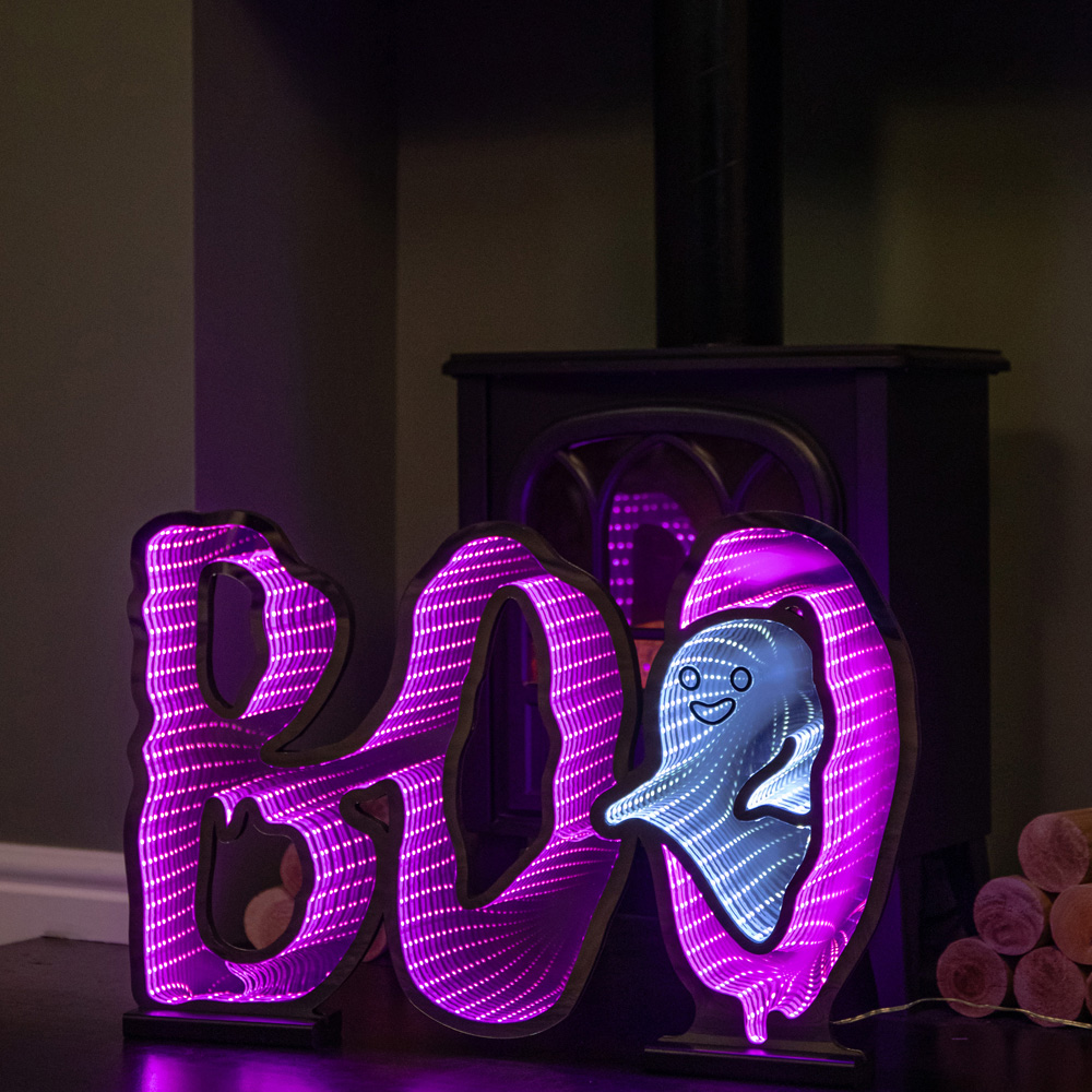 Samuel Alexander Halloween Light up BOO Infinity Decoration 60cm Image 3