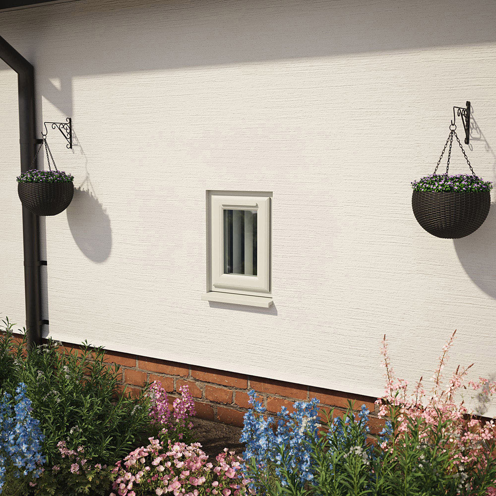 Crystal Agate and White Top Hung Opener Obscure Triple Glazed Window 440 x 610mm Image 2