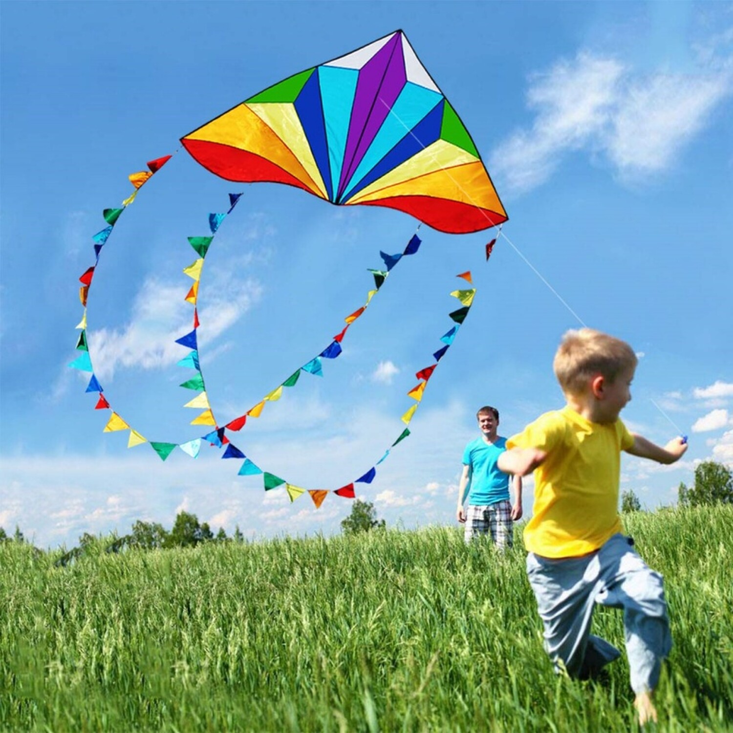 Rainbow Kite Multicolour Image 2