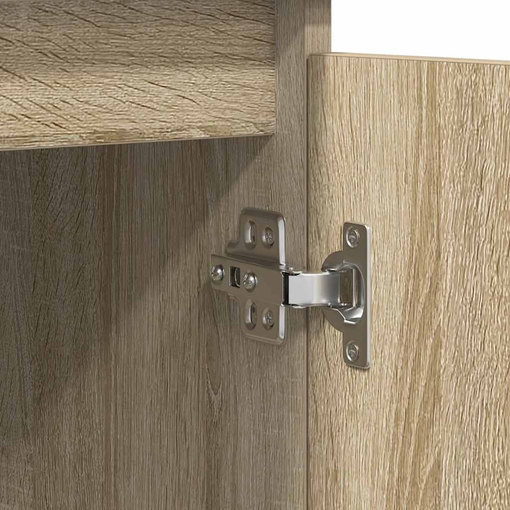 vidaXL 2 Door 4 Drawer Sonoma Oak Sideboard Image 6