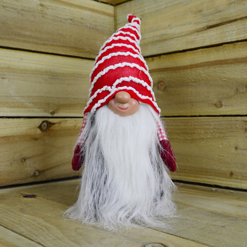 Samuel Alexander Red Bearded Gonk Christmas Decoration with Stripey Pointy Hat 40cm Image 6