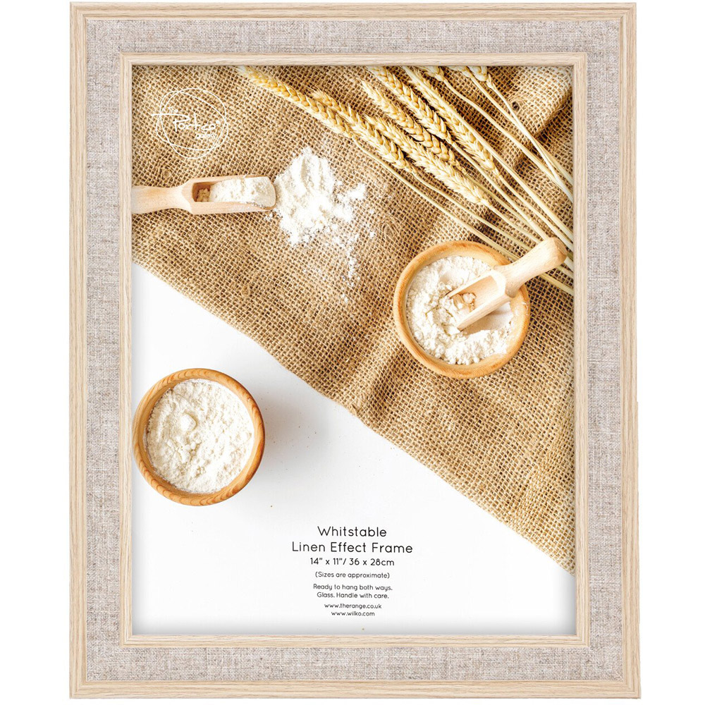 Whitstable Linen Effect Frame - Brown / 11 x 14 inch Image 1