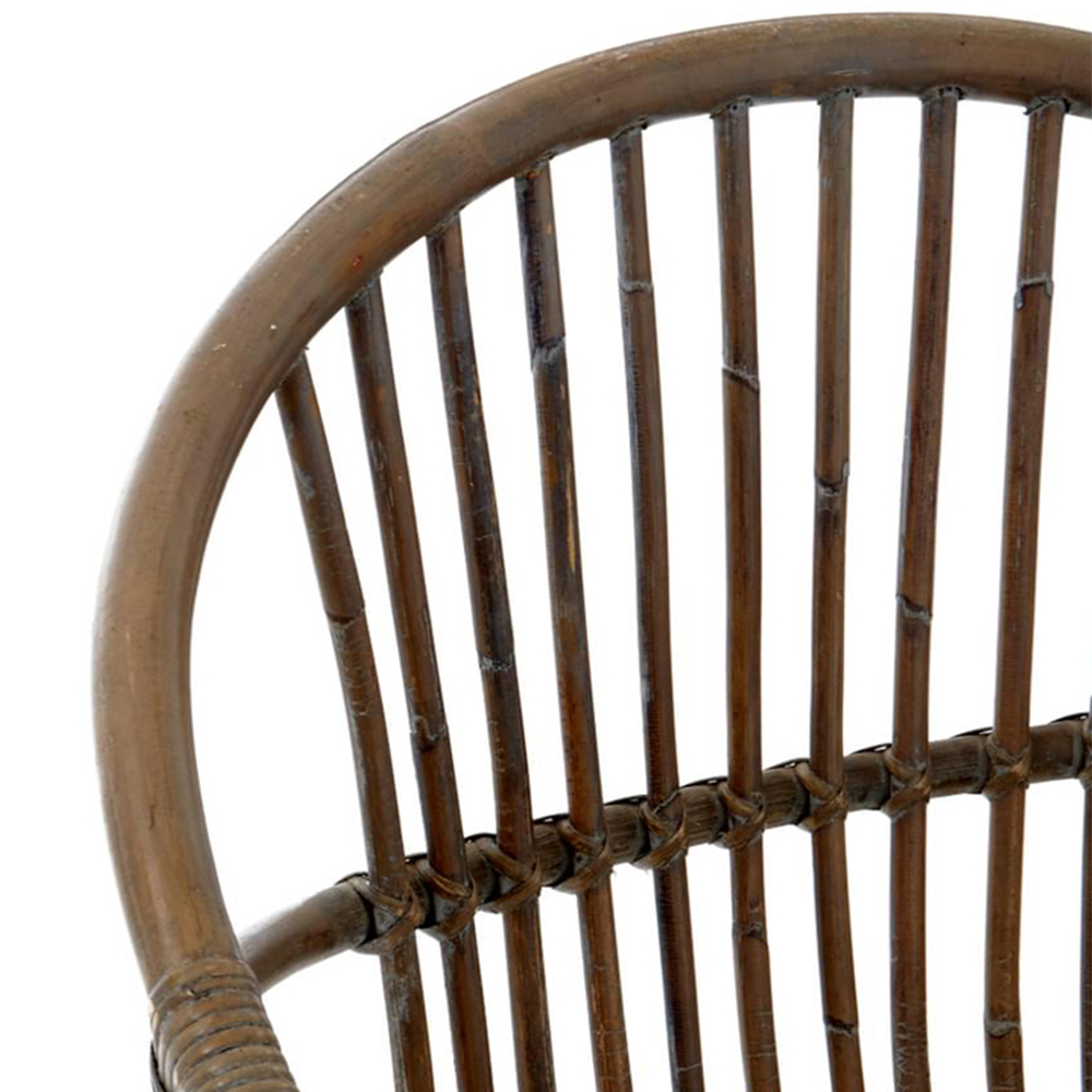 Interiors by Premier Lagom Grey Washed Natural Rattan Chair Image 6