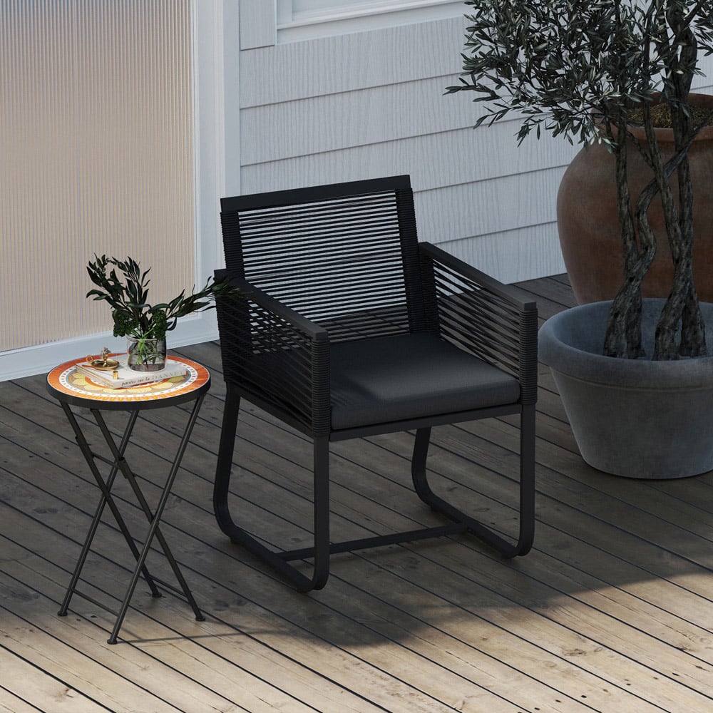 Outsunny Orange Mosaic Garden Coffee Table Image 4