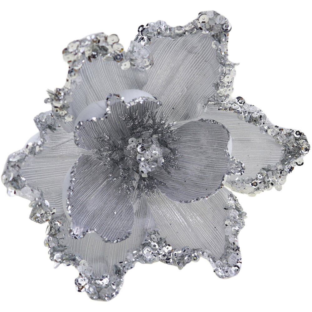 Traditional Glitter Magnolia Clip Image 3