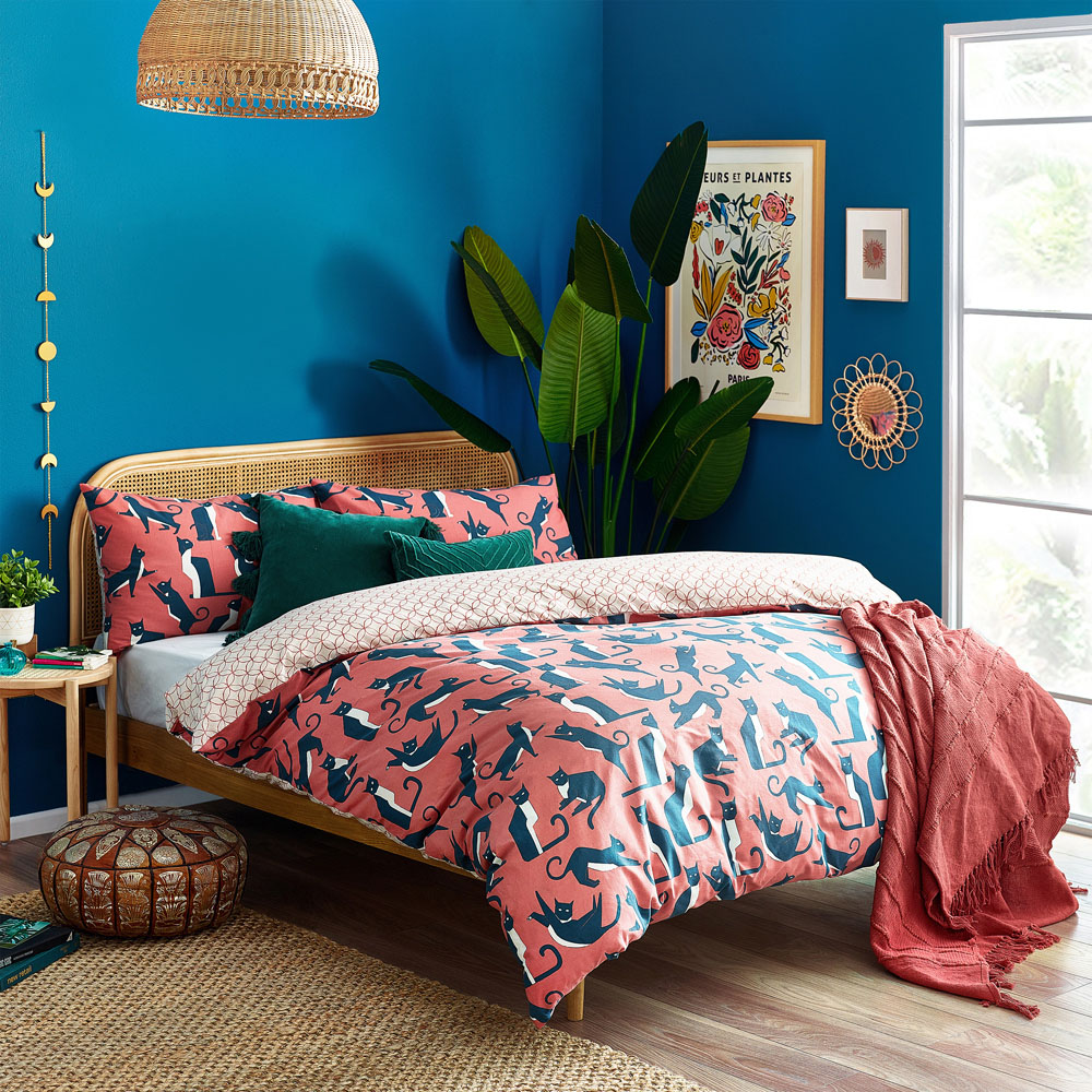 furn. Kitta King Size Pink Watermelon Duvet Set Image 4
