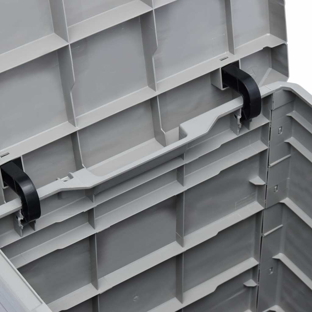 Walplus 90L Medium Light Grey Rectangular Plastic Storage Box Image 7