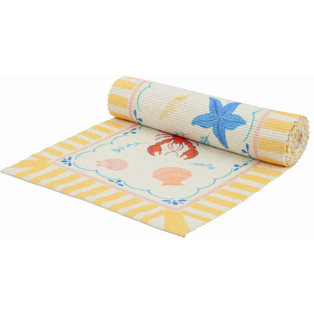 furn. Brunch Stripes Multicolour Indoor and Outdoor Table Runner 35 x 220cm Image 1