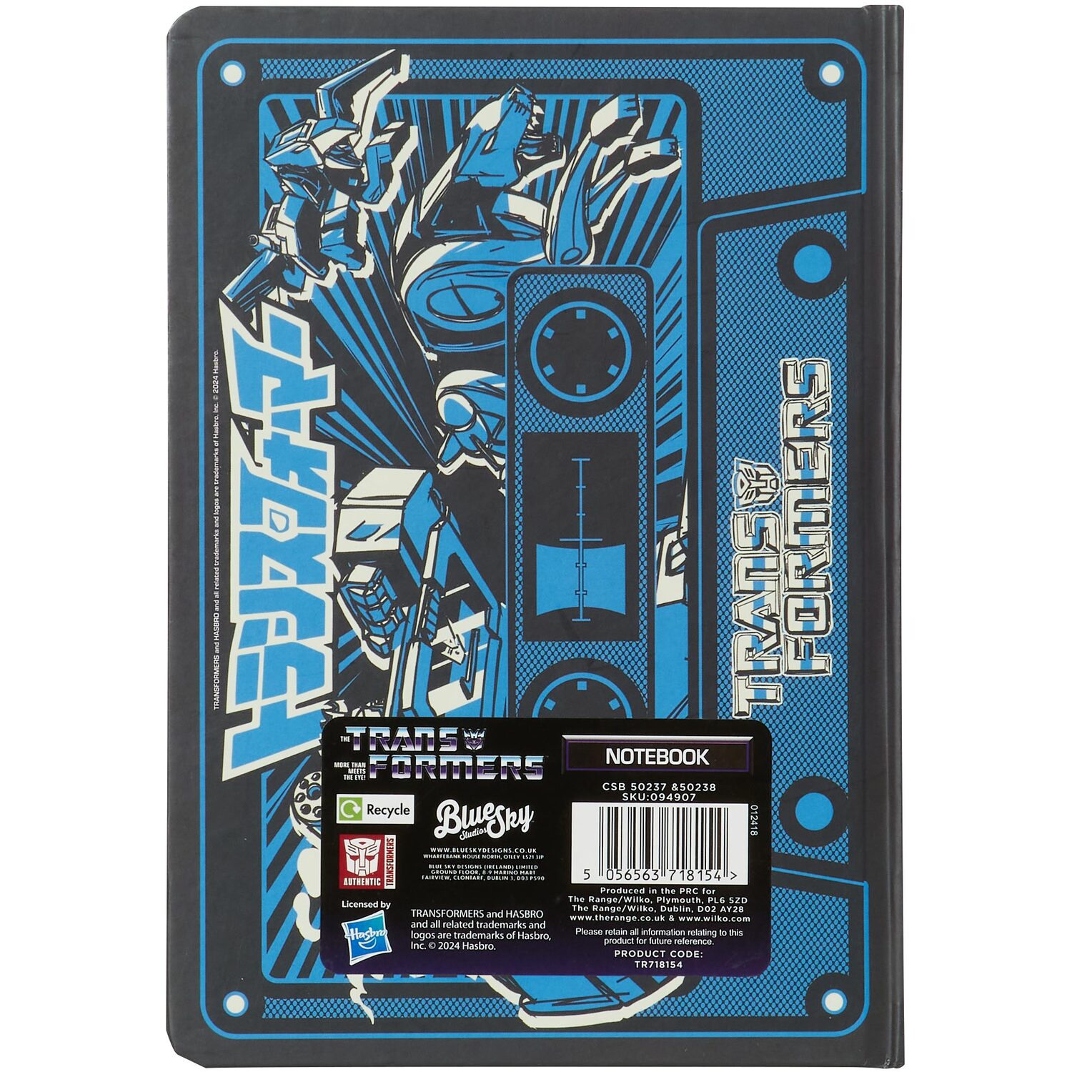 Transformers A5 Notebook - Blue Image 2