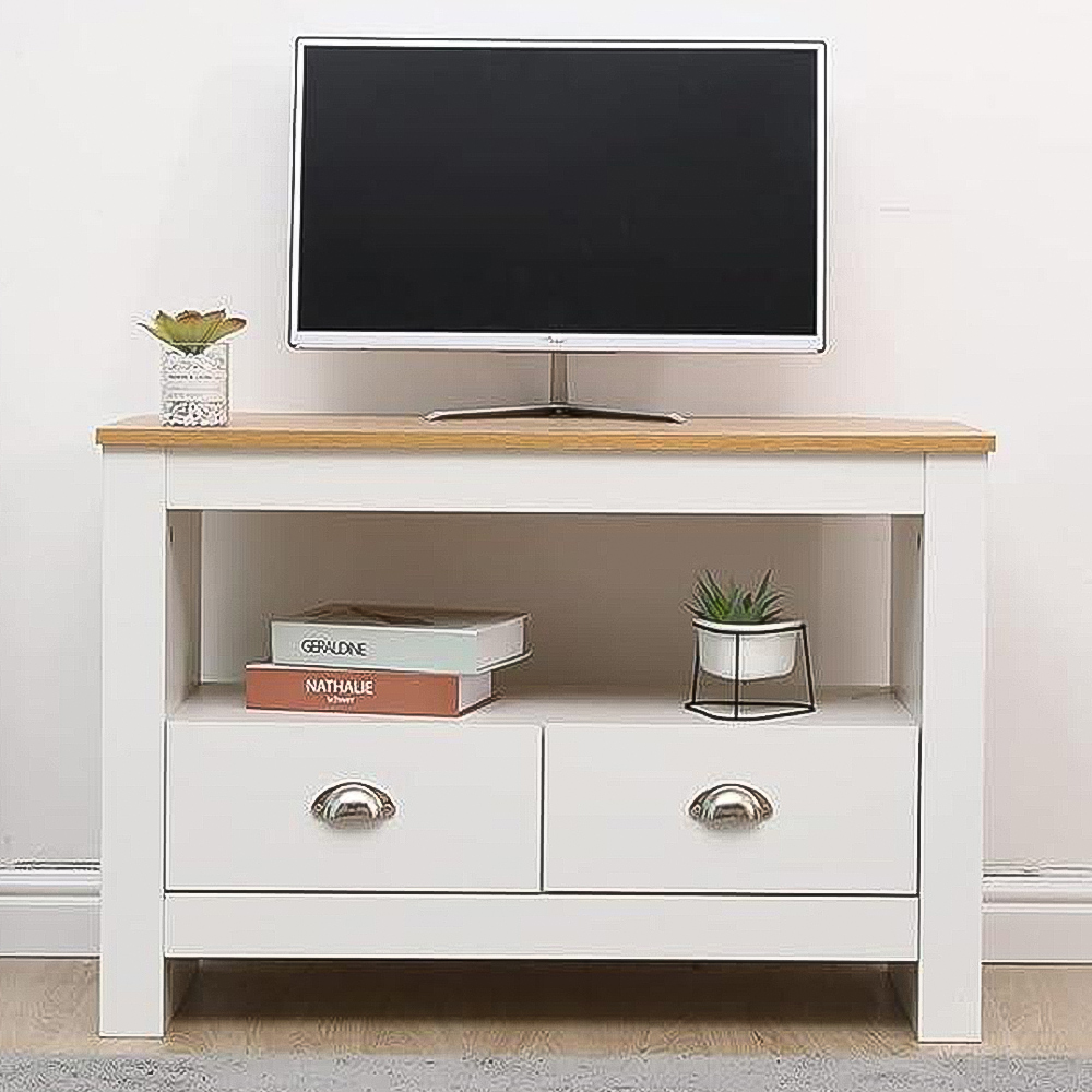 Kosy Koala 2 Drawer White TV Cabinet Image 1
