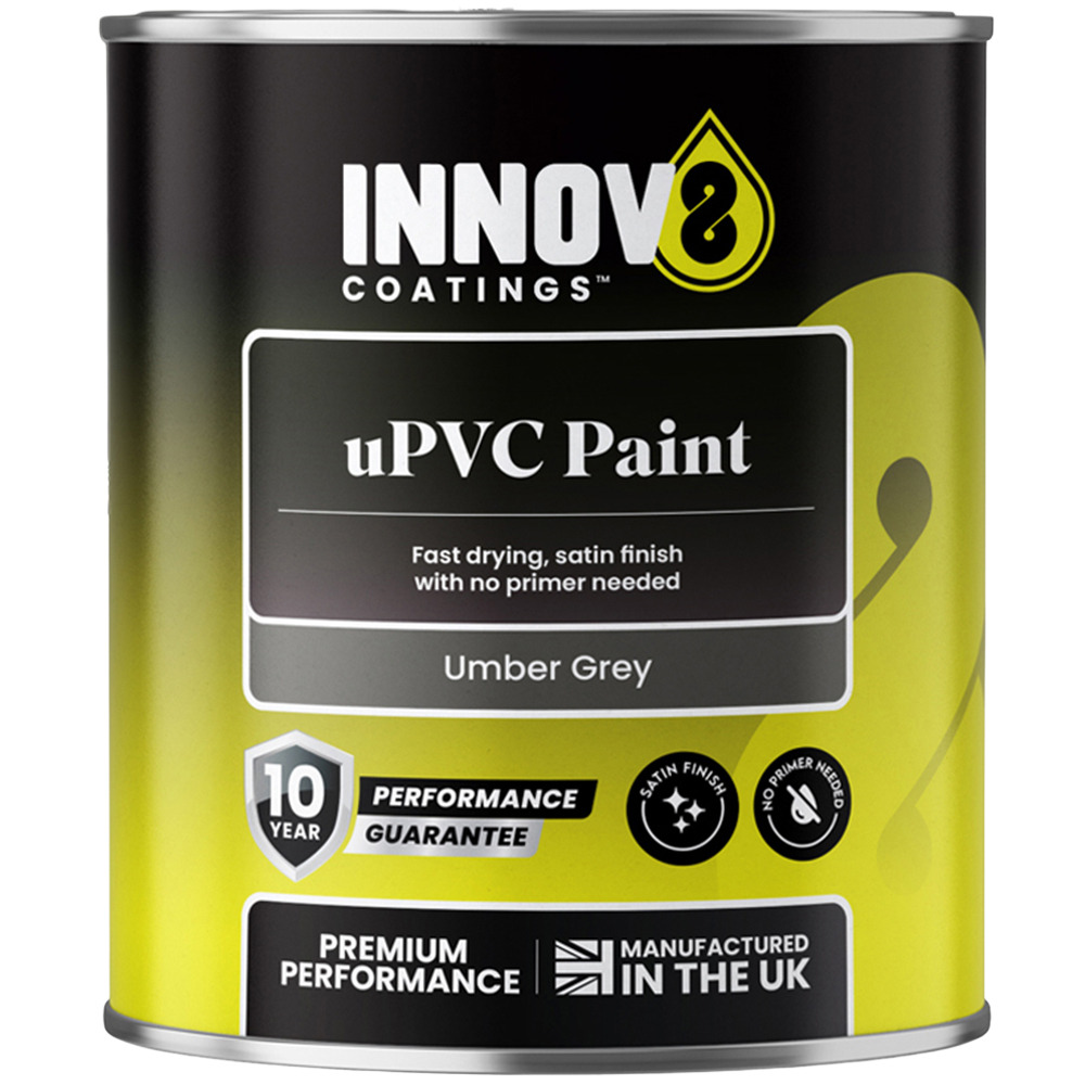 Innov8 Coatings Umber Grey Satin UPVC Paint 750ml Image 2