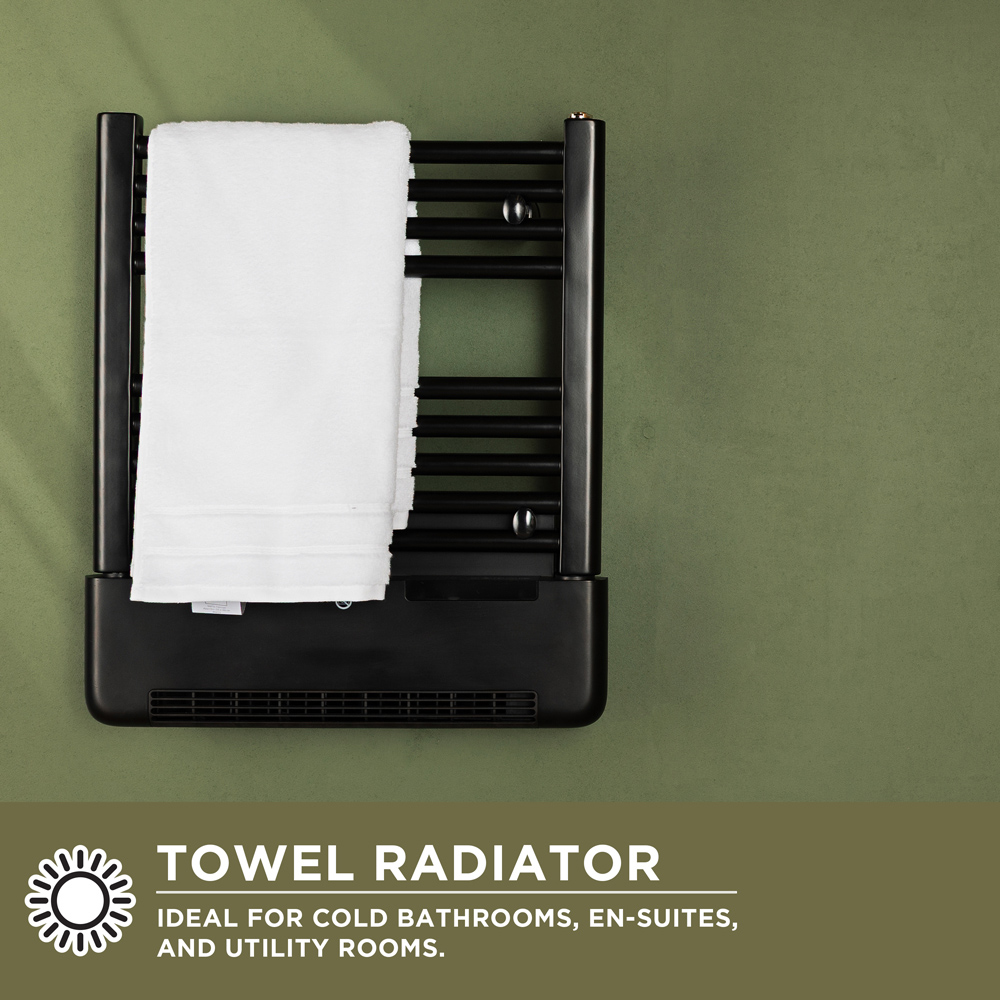 TCP 2 in 1 Tubular Towel Radiator 1000W Image 5