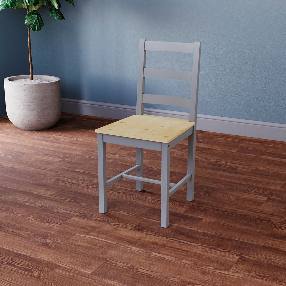 Vida Designs Yorkshire 2 Seater Dining Set Grey and Pine Image 7