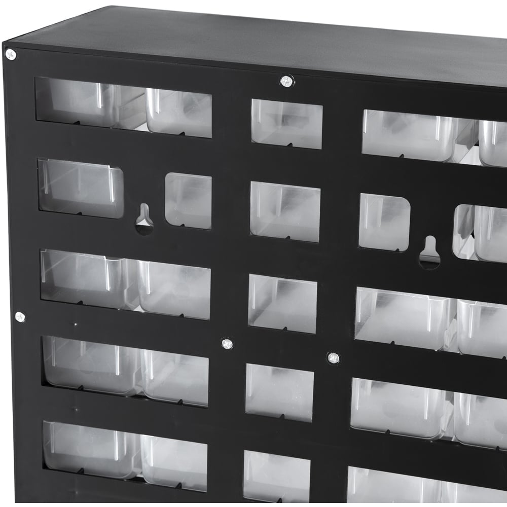 tectake 41 Drawer Plastic Wall Mounted Storage Bin Image 7