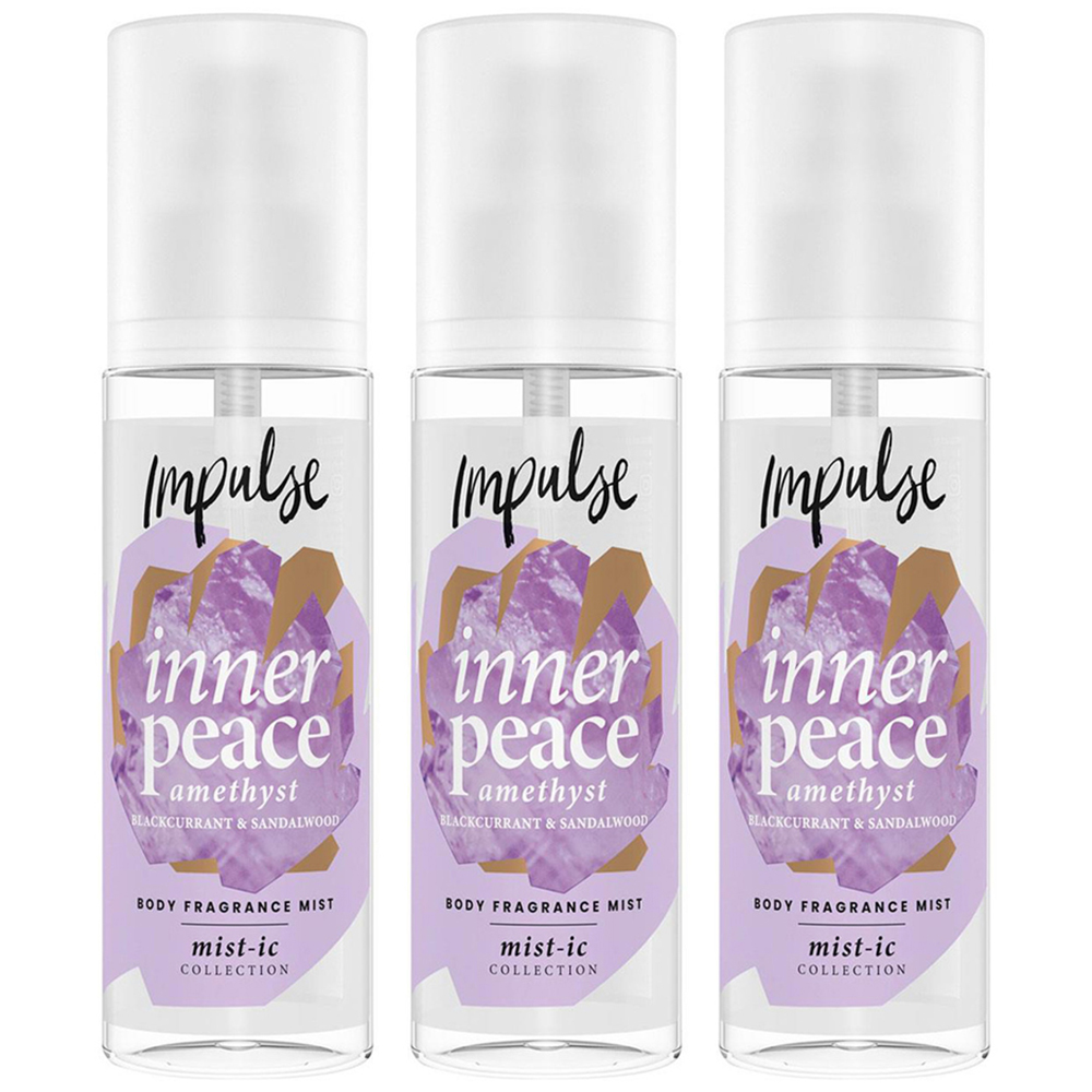Impulse Inner Peace Body Fragrance Mist 150ml 3 Pack Image 1