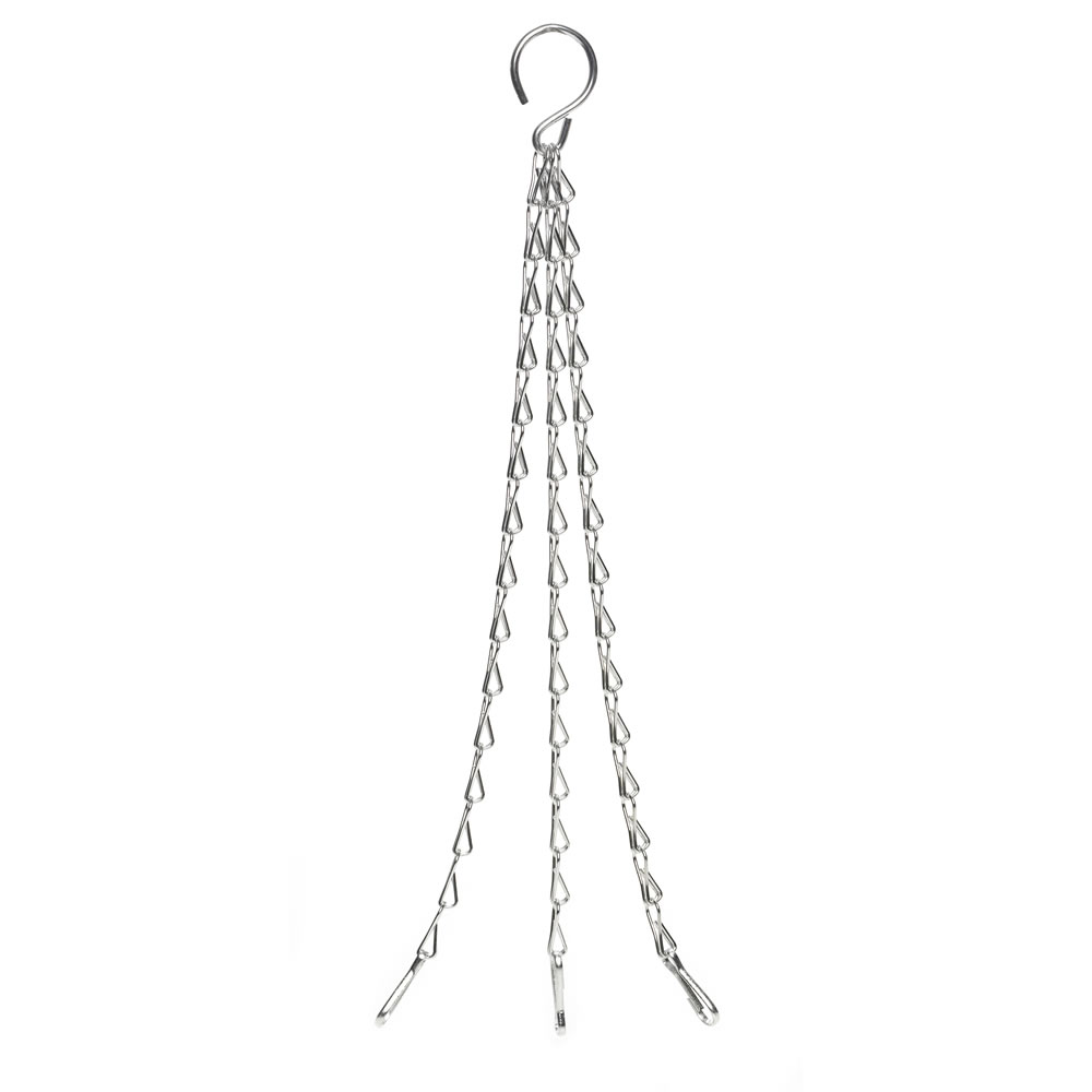 Wilko Medium Hanging Basket Chain  - Garden & Outdoor Prolong the life of your hanging baskets with our Hanging Basket Chain. This handy replacement chain measures 50cm in length and is suitable for supporting hanging baskets up to 5kg in weight. Wilko Medium Hanging Basket Chain