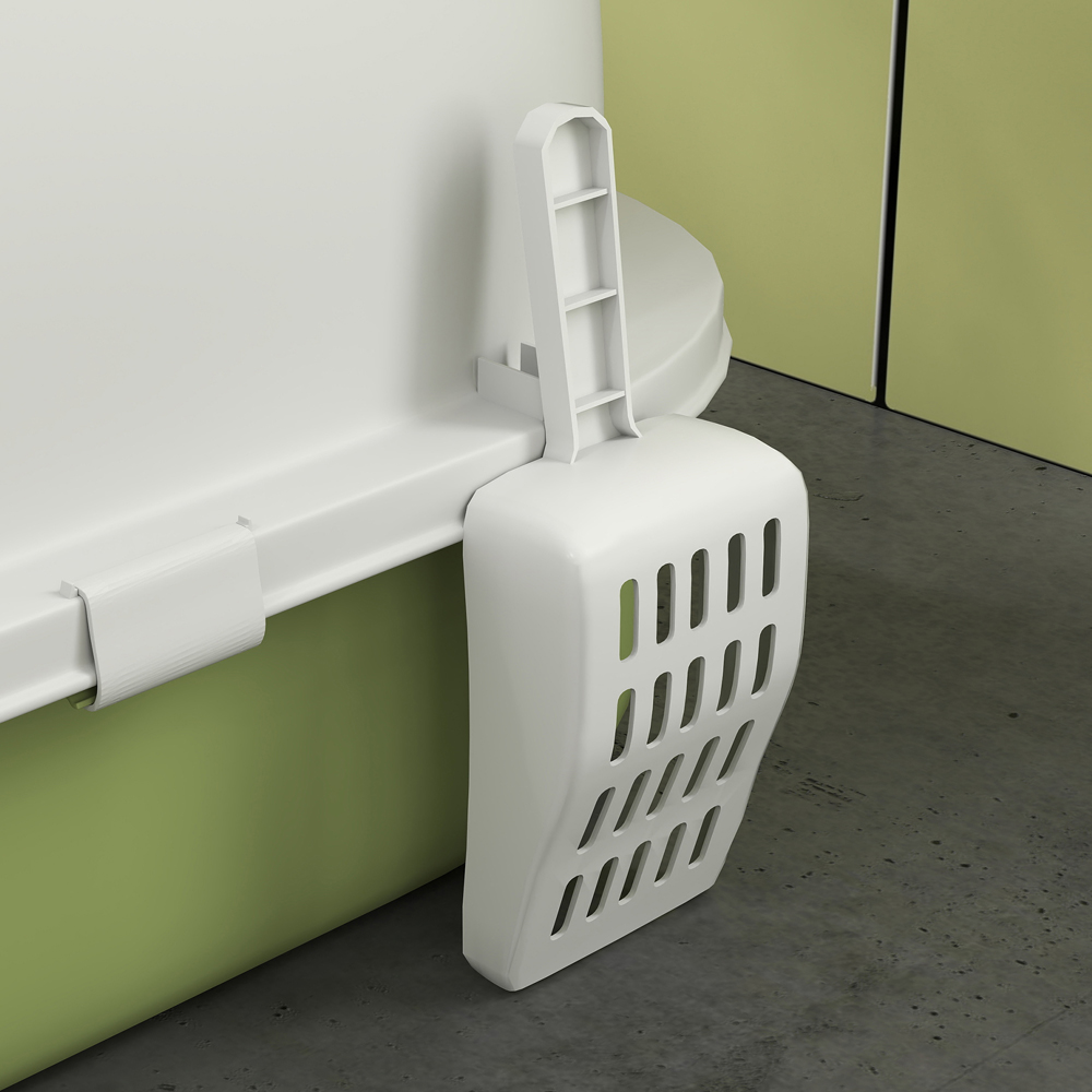 PawHut Green Enclosed Cat Litter Box with Lid and Pull-Out Drawer Image 4