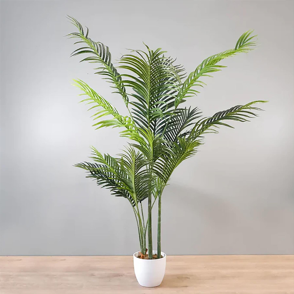 Leaf Lush Green Palm Artificial Tree in Pot 5ft Image 2